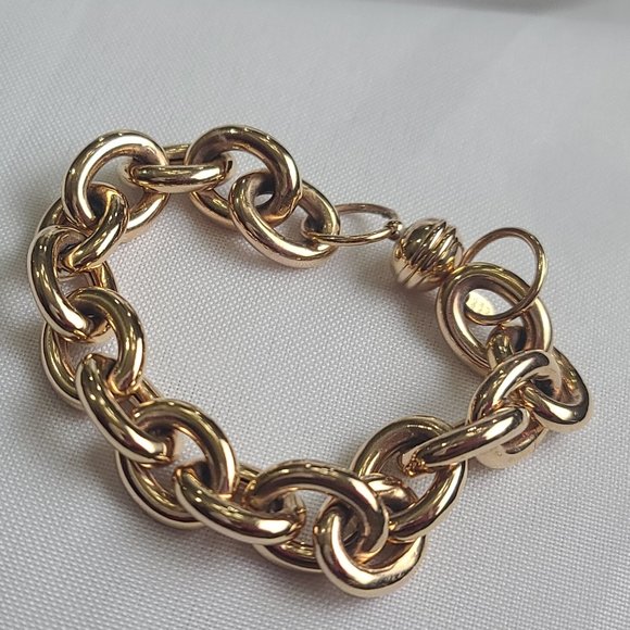 ✨ G.I.L.I. Bronzo Italia® Rose Gold Status Link Bracelet ✨ From QVC. - Picture 3 of 5
